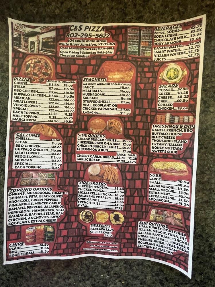 C & S Pizza Menu image 1